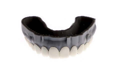 A printed model of a patient's smile design