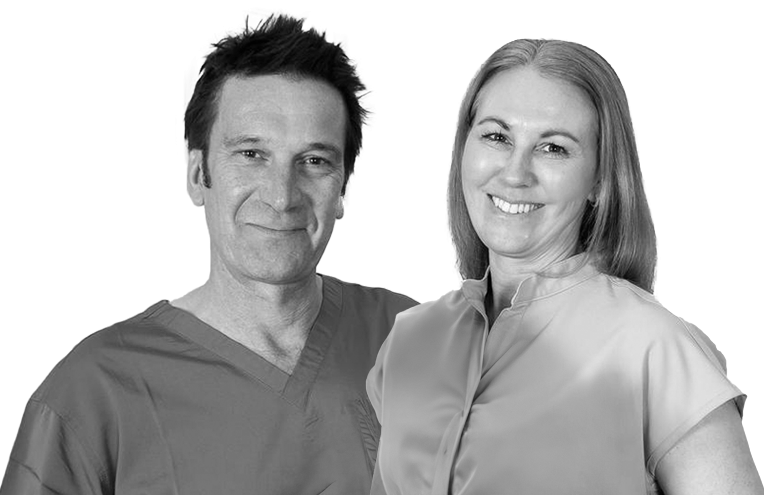 DR NICHOLAS FRENCH_and_DR VICTORIA HOLDEN_THE_BRIARS_DENTAL_CENTRE_BLACK_WHITE_V2